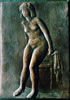 Mujer, bronce patinado